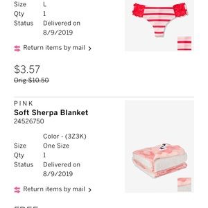 Brand new PINK Sherpa blanket